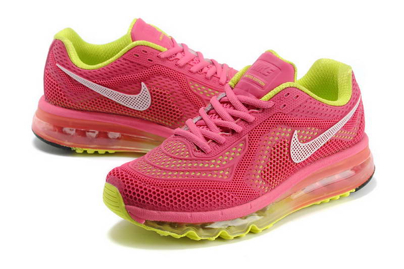 Nike Air Max 2014 KPU Chaussures Femmes Rose Jaune (1)